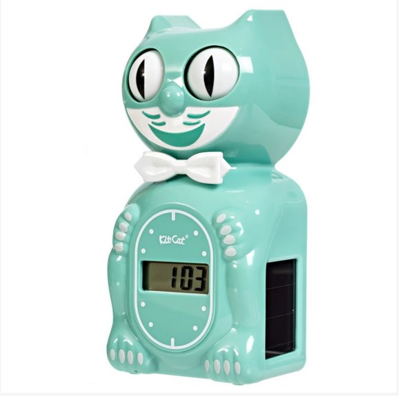 Solar powered Kit-Cat clock Digital Alarm Klock Ocean Waves - Picture 3 of 5
